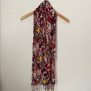 Disneyland Disney Parks Minnie Mouse paisley print sheer scarf rayon